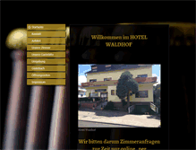 Tablet Screenshot of hotel-waldhof-simmern.de
